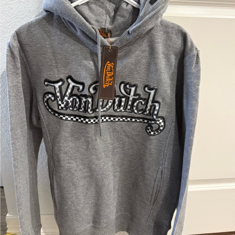 Von Dutch Charcoal Gray Hoodie